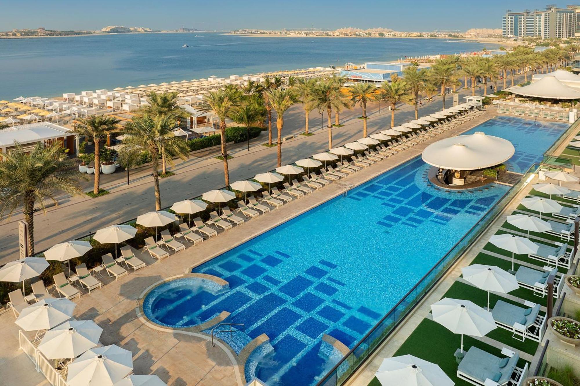Marriott Resort Palm Jumeirah, Dubai Esterno foto The Palm Beach Pool