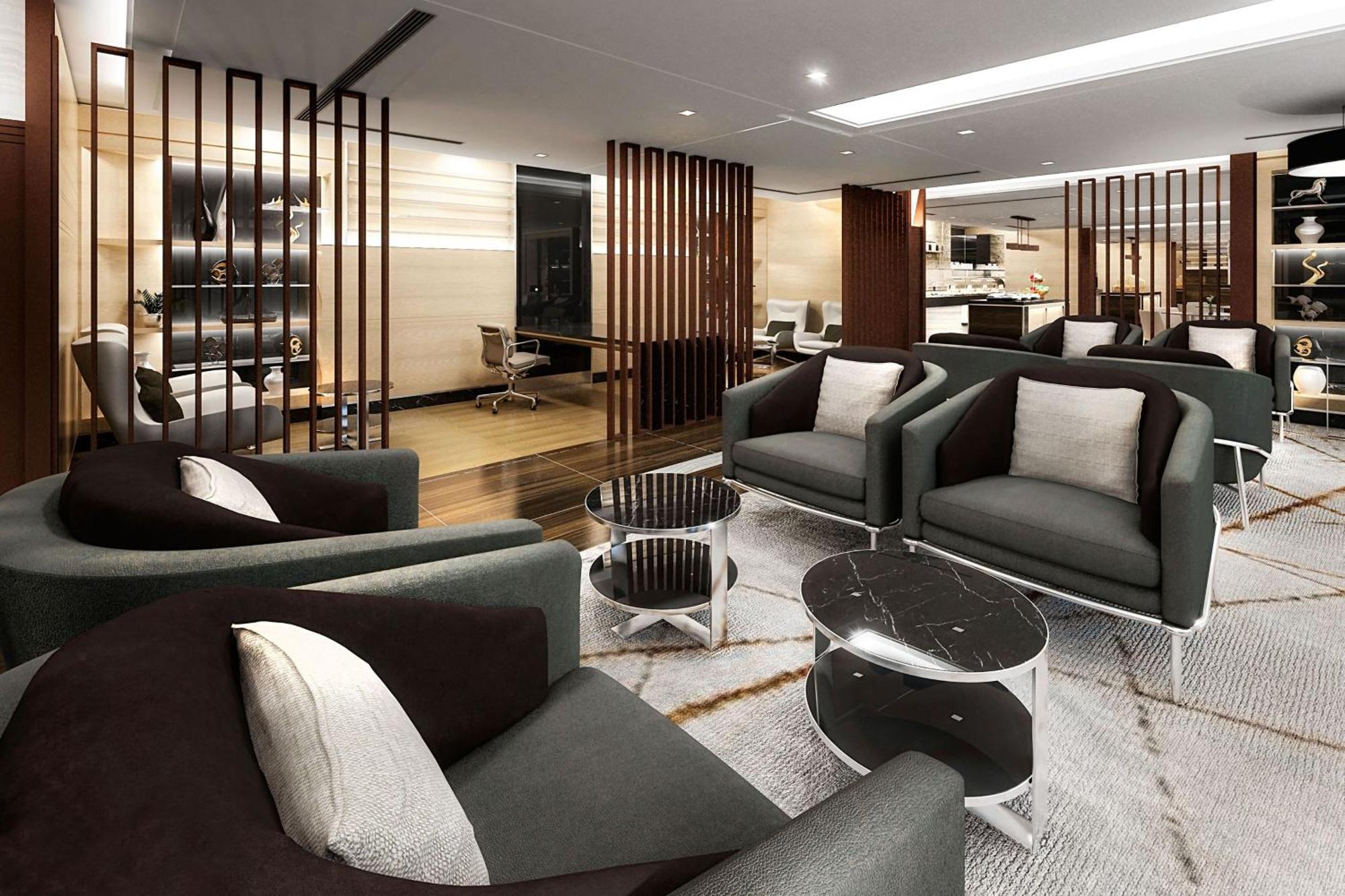 Marriott Resort Palm Jumeirah, Dubai Esterno foto The lounge at KLIA