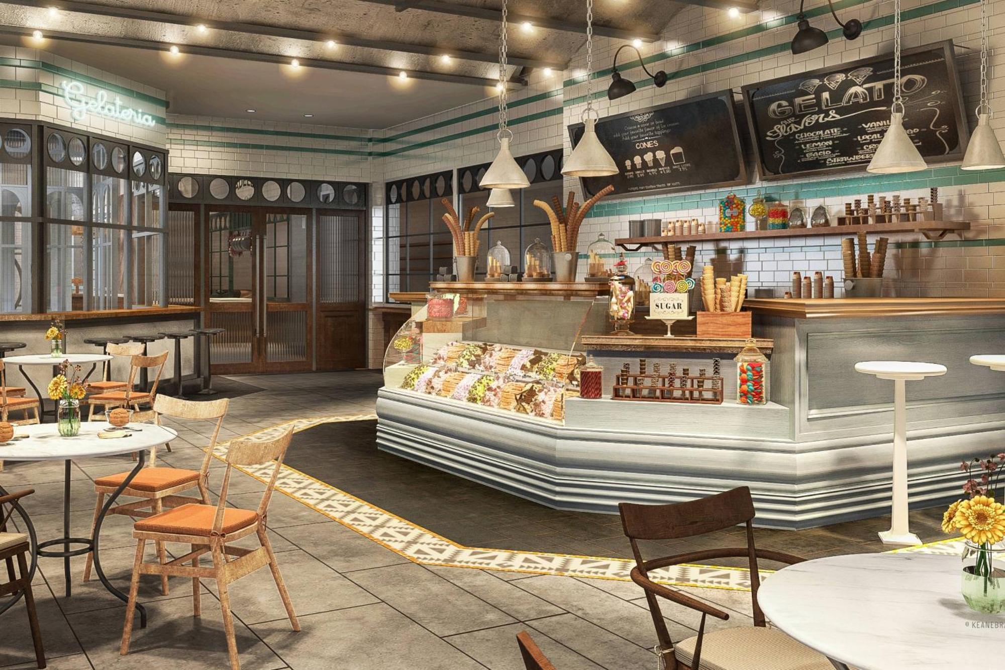 Marriott Resort Palm Jumeirah, Dubai Esterno foto 3D rendering of a coffee shop